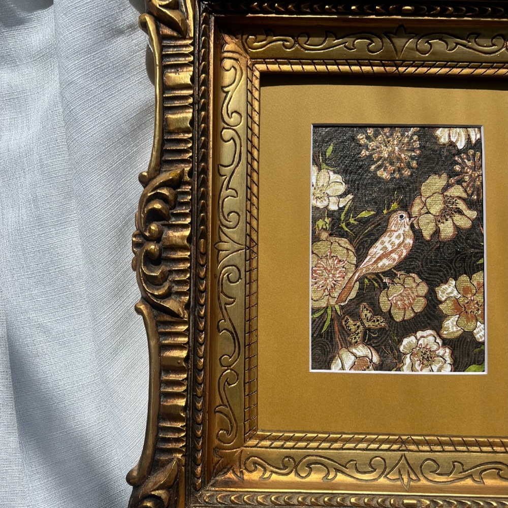 “Nocturnal Bloom “ Bird Floral painting - Picture 2 of 3